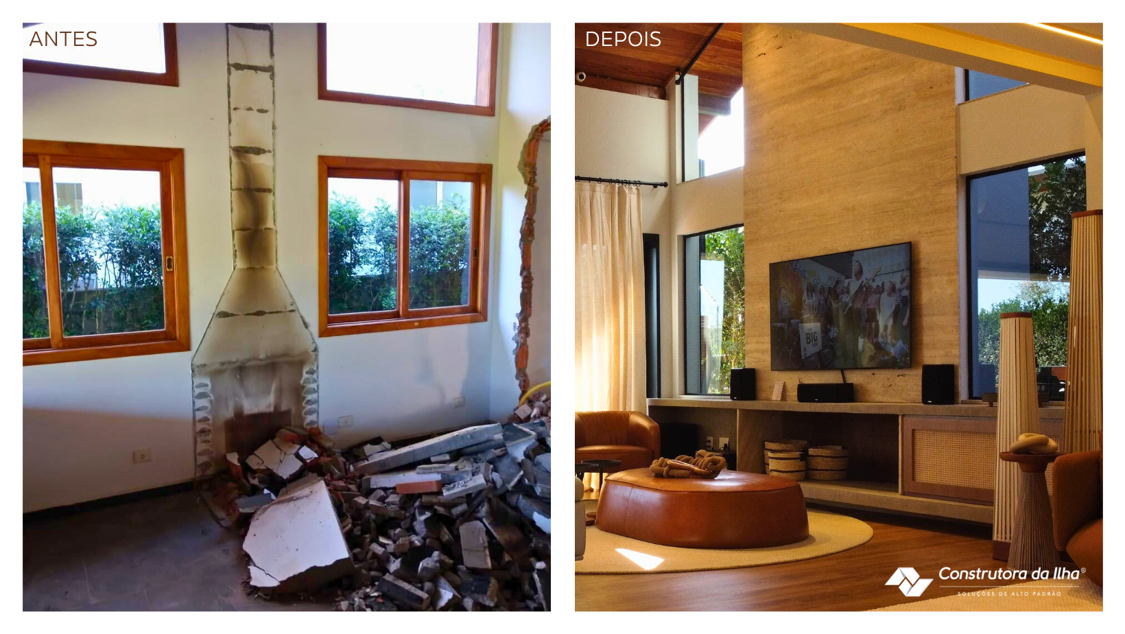 Retrofit - Antes e depois